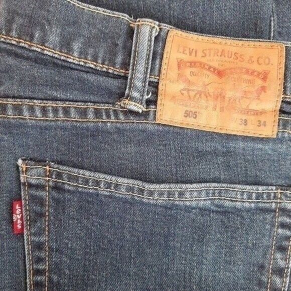 LEVI'S 505 Jeans Straight Leg Men's Sz 38 - Picture 8 of 10